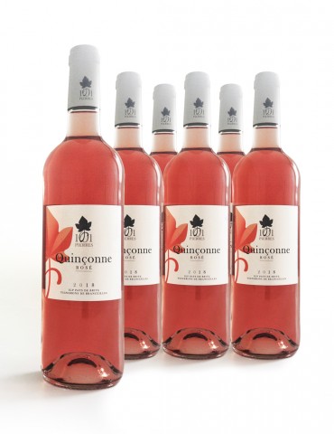 Carton de 6 bouteilles de vin rosé Quinçonne - IGP Pays de Brive